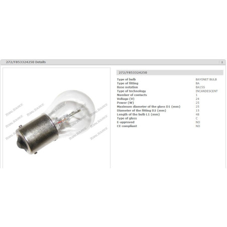 BULB F8533-24250 F8533-24250
