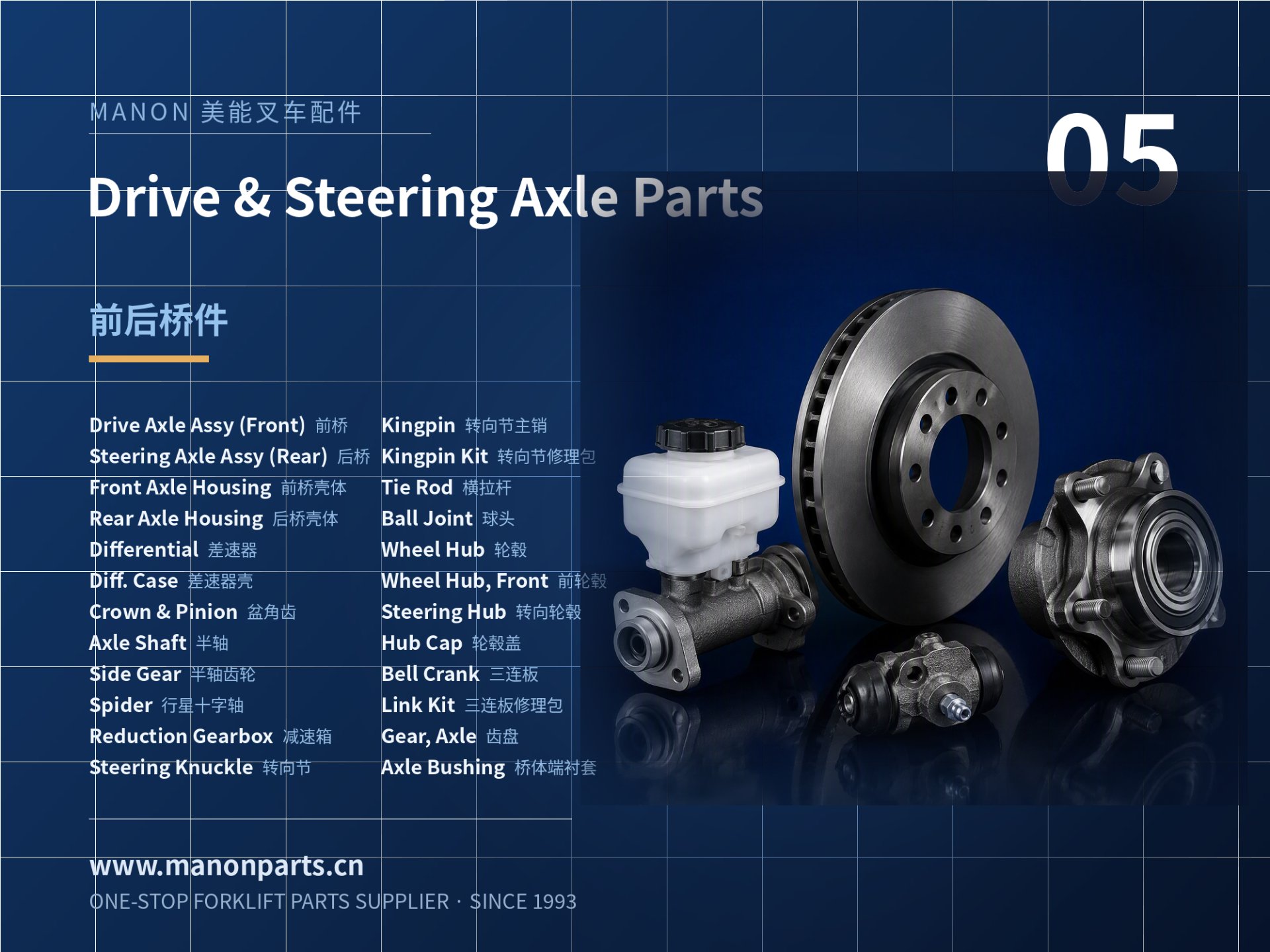 DRIVE & STEERING AXLE PARTS